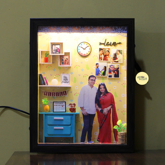 Little Wall of Happiness Personalized Miniature Shadow Box Frame
