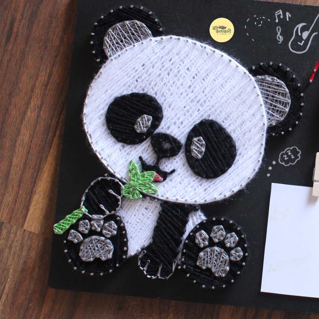 Personalized Kids Name String Art With Cartoon Character