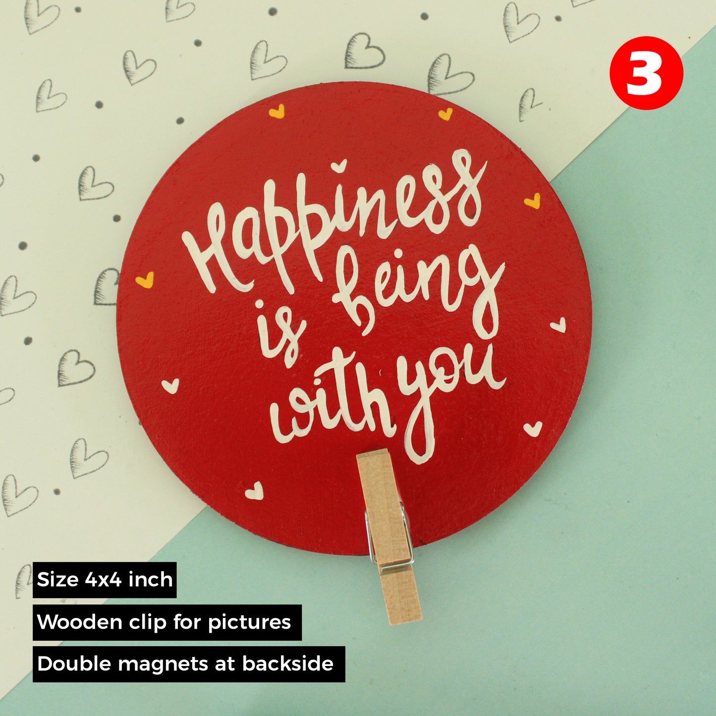 Customized Hand Painted Fridge Magnet With Photos