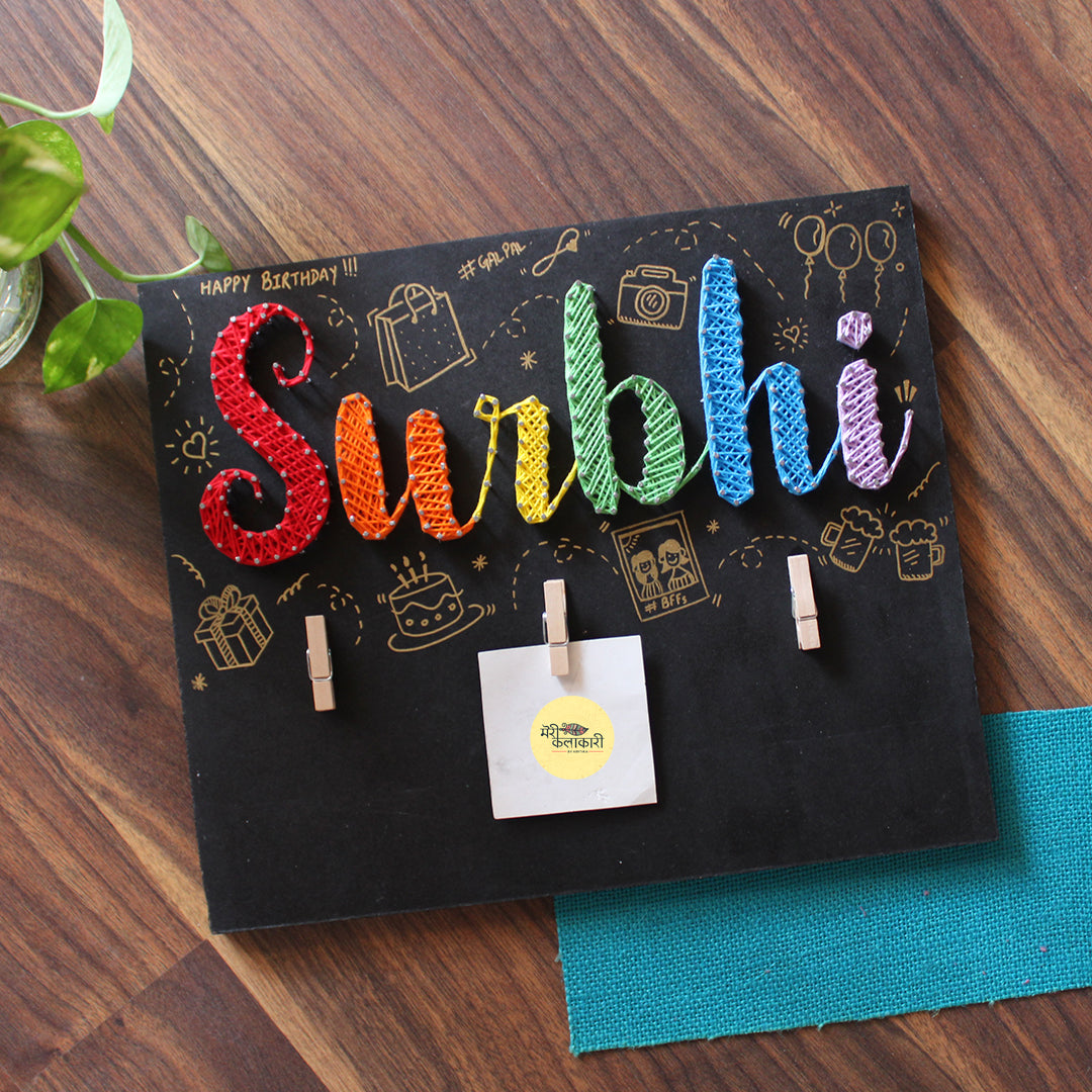 Customized Name String Art With Photos