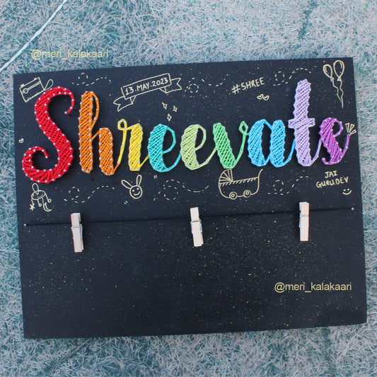 Customized Name String Art With Photos