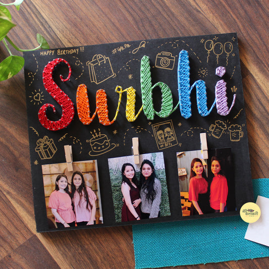 Customized Name String Art With Photos