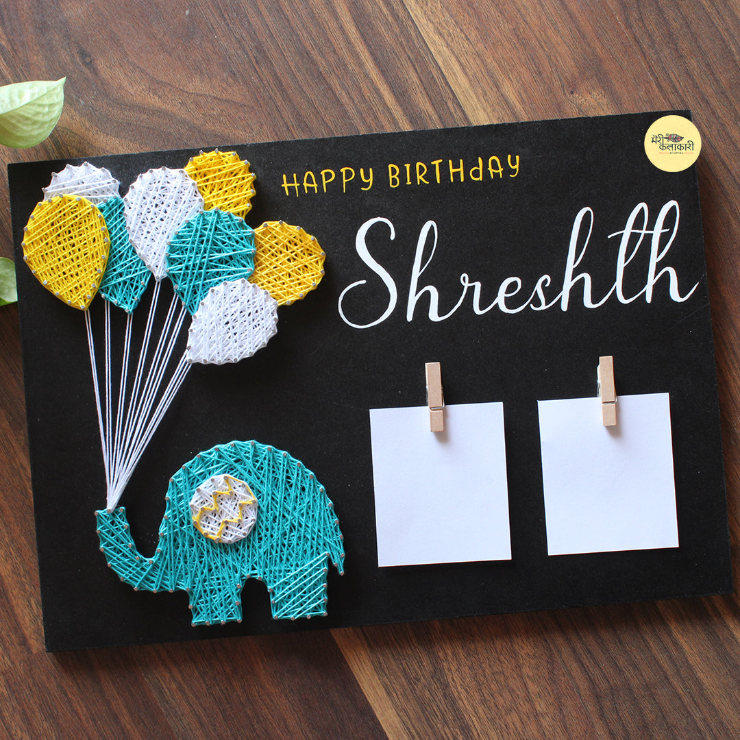 Personalized Kids Name String Art with photos