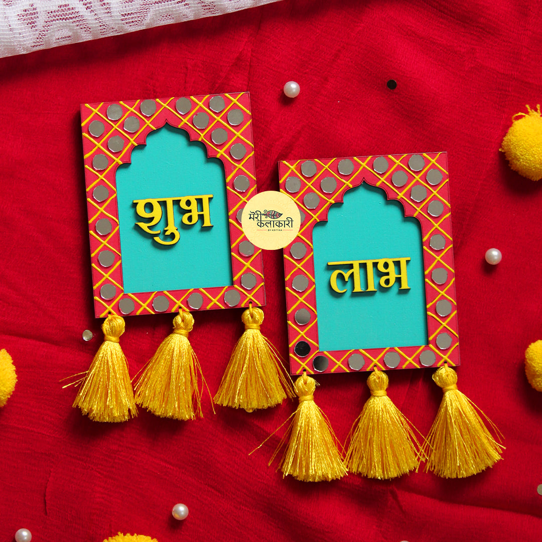 Jharokha Shubh Labh with Mirror Wall Decor