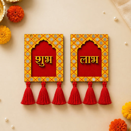 Jharokha Shubh Labh with Mirror Wall Decor