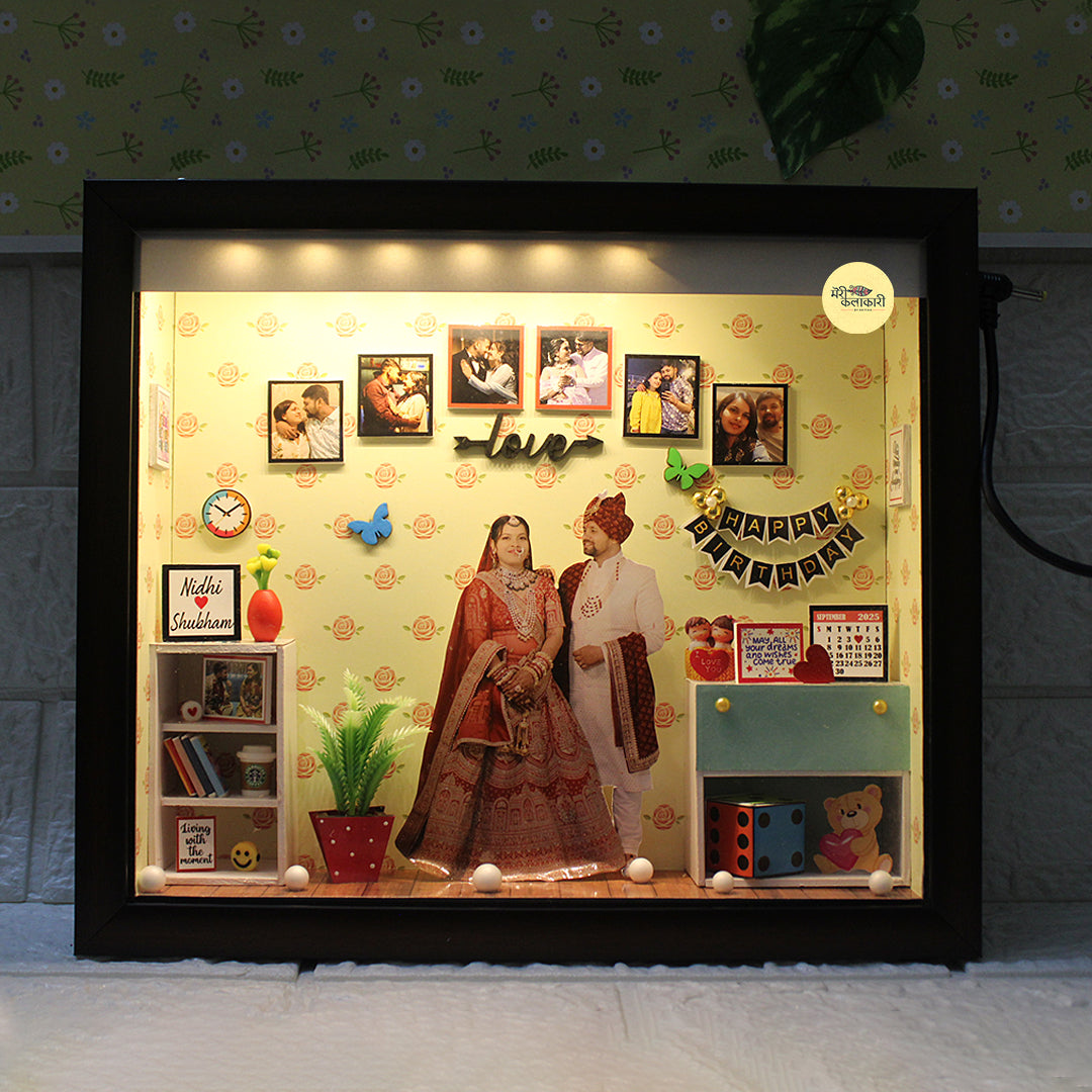 Personalized Miniature Shadow Box Frame