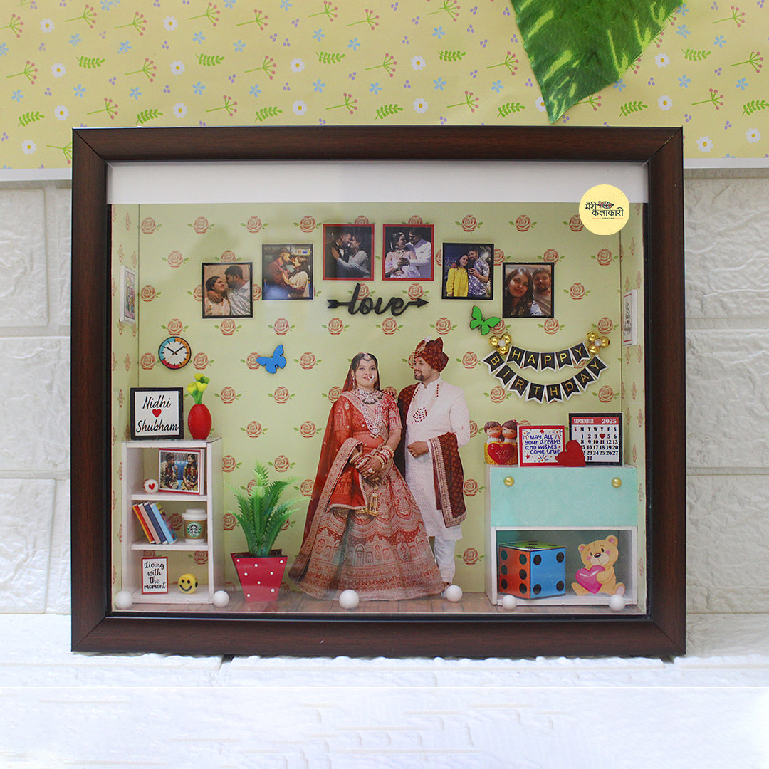 Personalized Miniature Shadow Box Frame