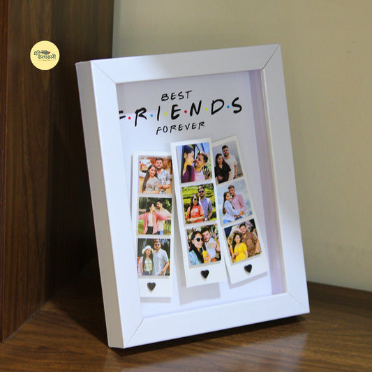 Personalised Best Friends Polaroid Depth Frame