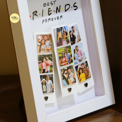 Personalised Best Friends Polaroid Depth Frame