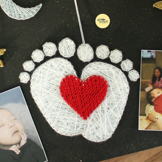 Space Theme Baby String Art | Custom Kids Room Wall Decor with Photos
