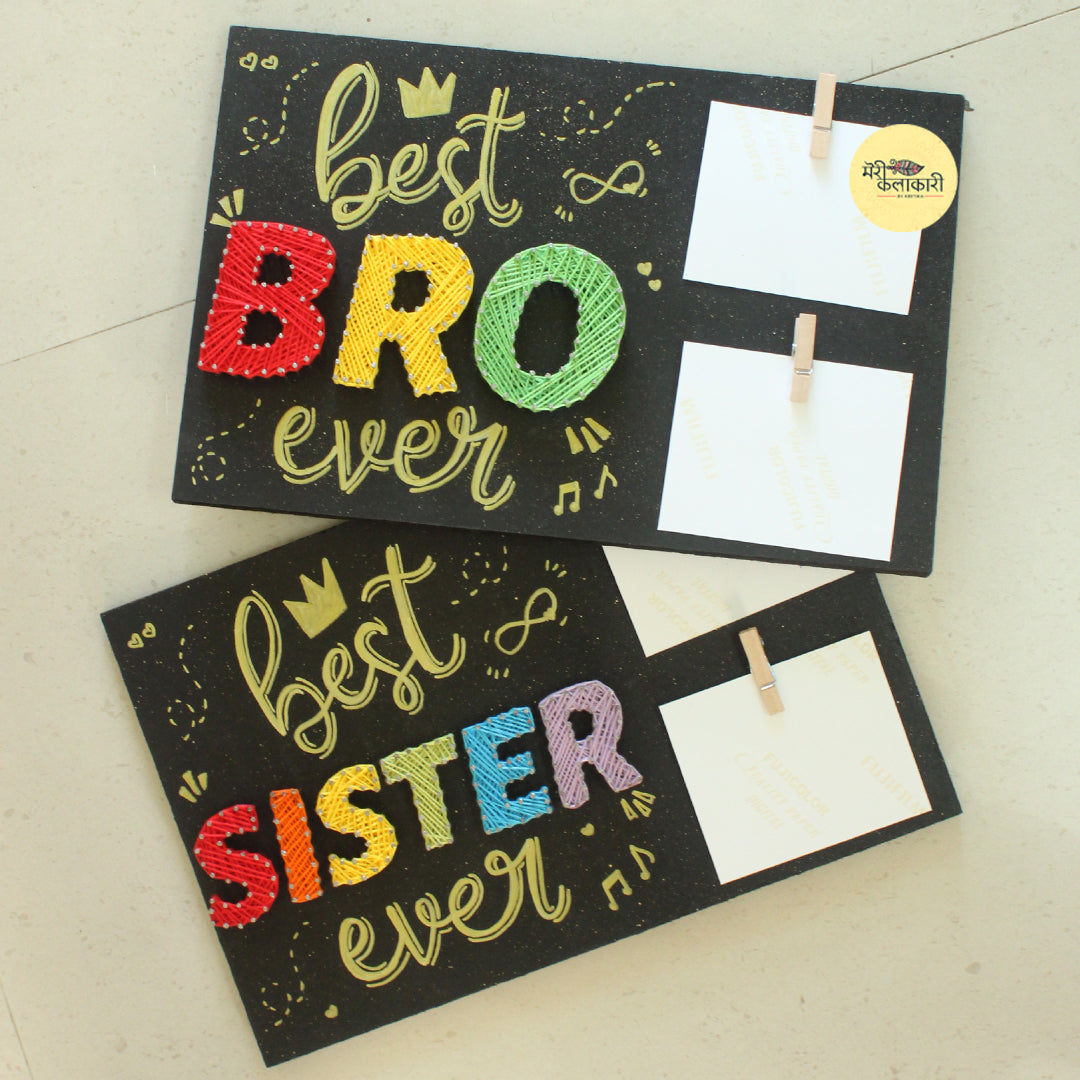 Best Brother & Sister String Art with Photos