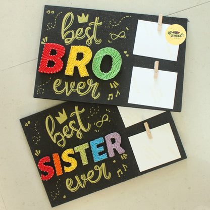 Best Brother & Sister String Art with Photos