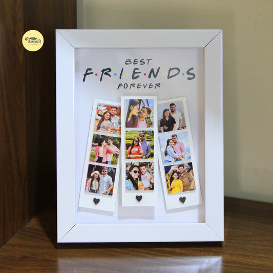 Personalised Best Friends Polaroid Depth Frame
