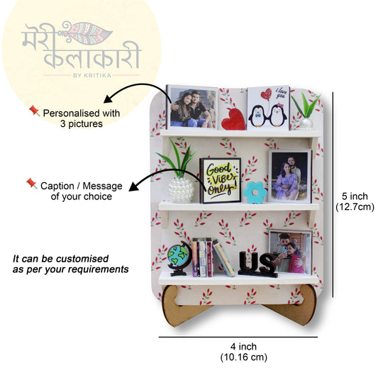 Personalized Miniature Shelf Gift With Photos & Decor