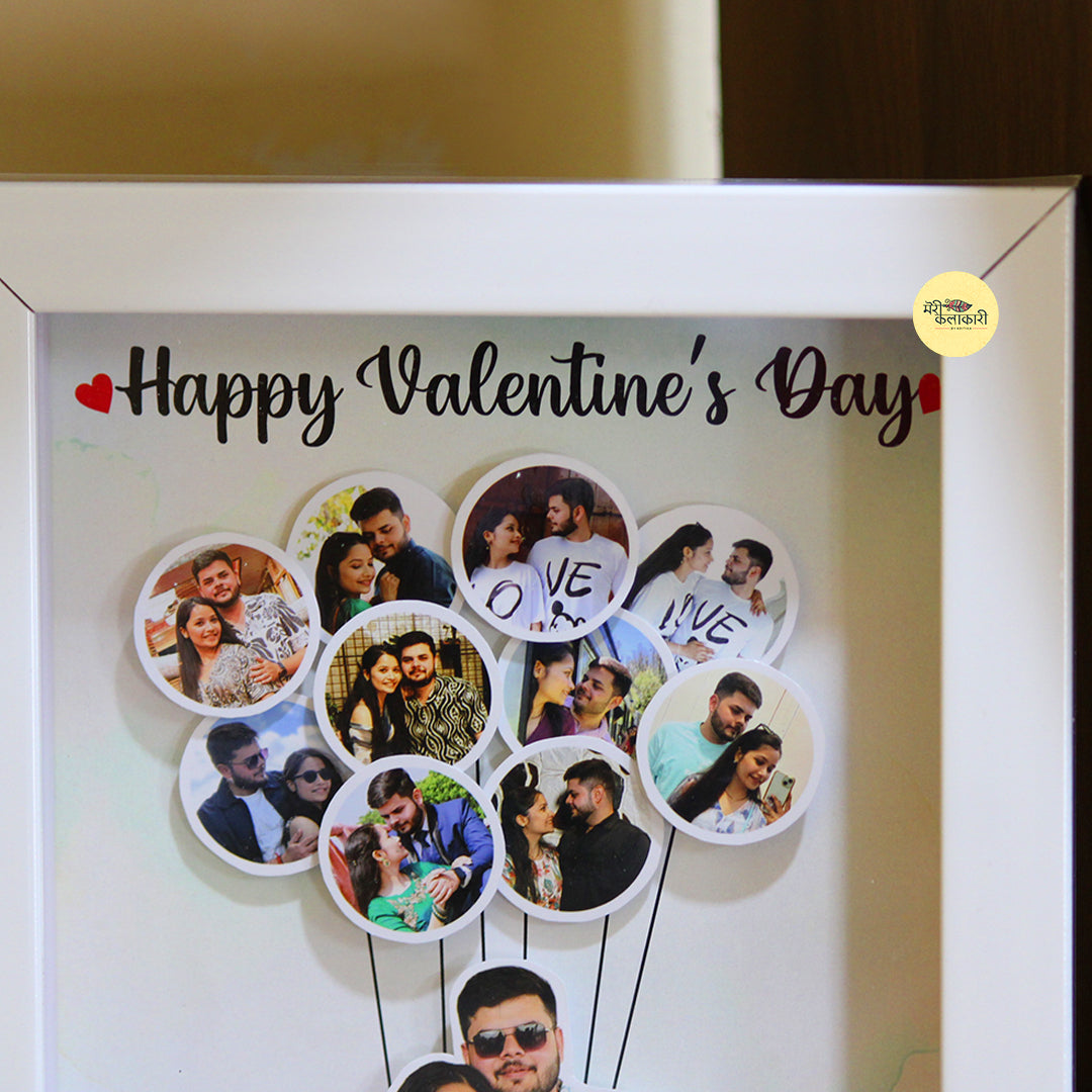 Personalised Memory Balloons Photo Depth Frame