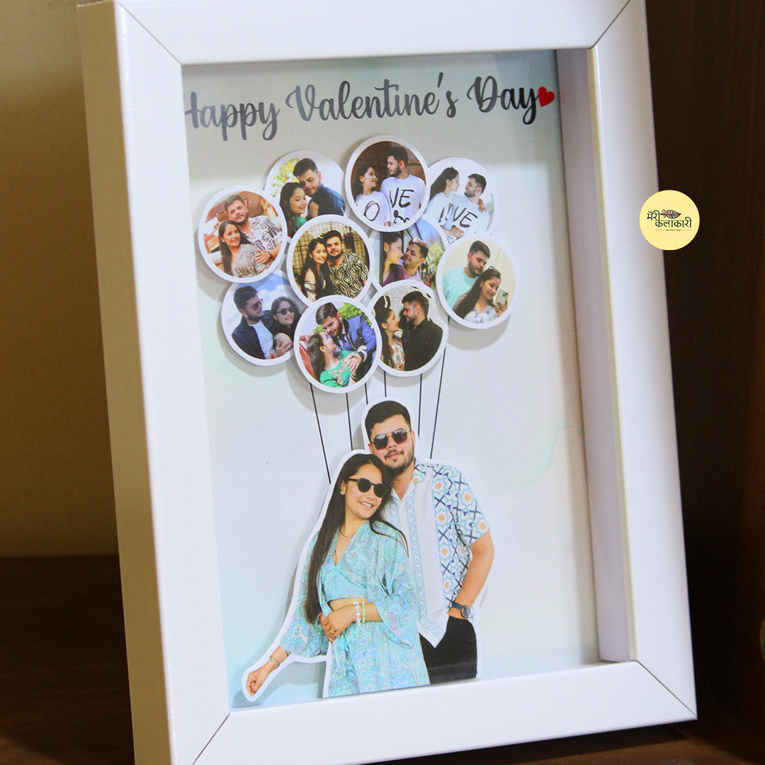 Personalised Memory Balloons Photo Depth Frame