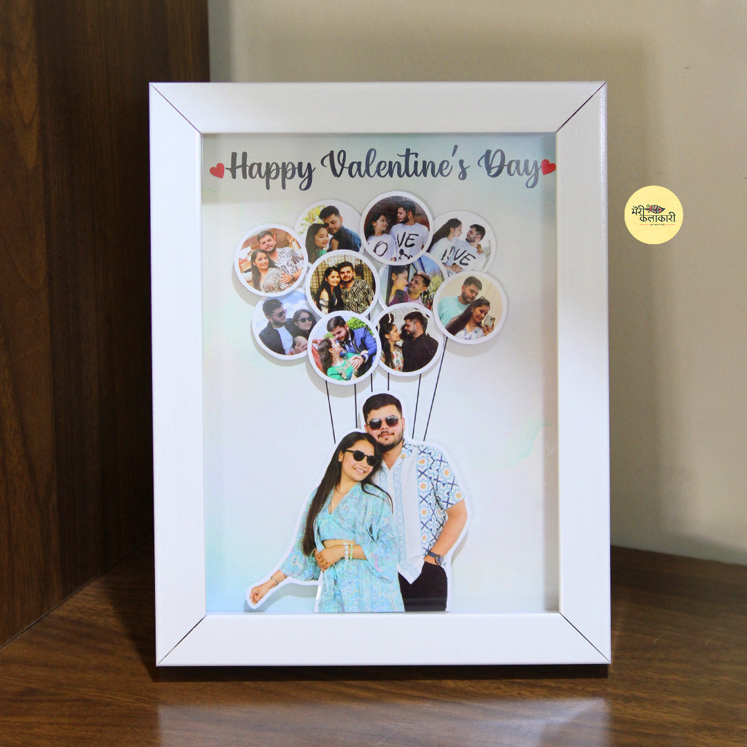 Personalised Memory Balloons Photo Depth Frame