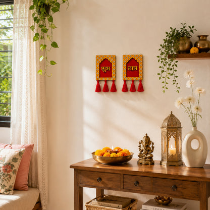 Jharokha Shubh Labh with Mirror Wall Decor