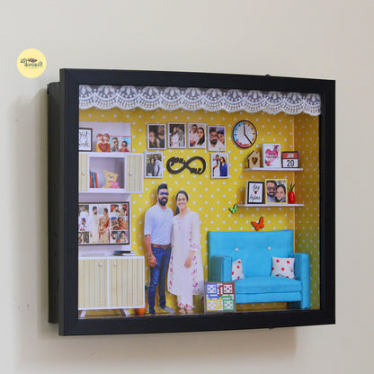 The Living Room Story Personalized Miniature Shadow Box