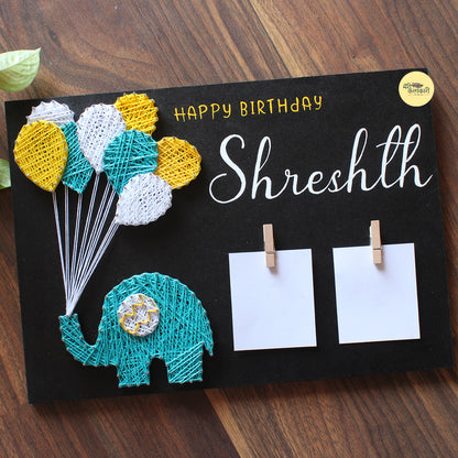 Personalized Kids Name String Art with photos