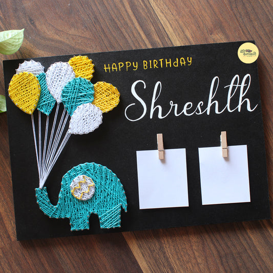 Personalized Kids Name String Art with photos
