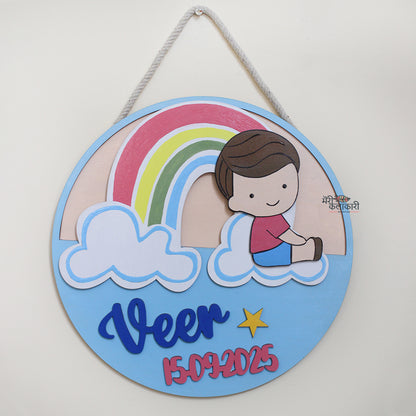 Personalized Handpainted Kids Name Board